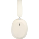 Casque beige clair de profil, oreillette droite en avant-plan avec ouverture visible sur la coque extérieure, sans personnalisat