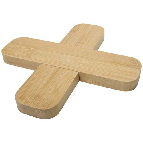 Dessous de plat publicitaire bambou Croc grand Naturel