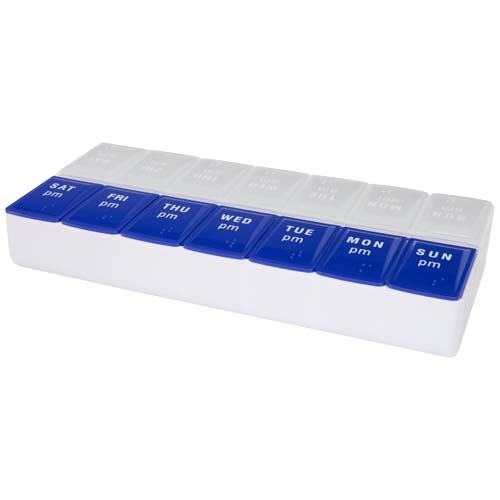 Pilulier semainier matin et soir personnalisable Cycle Bleu