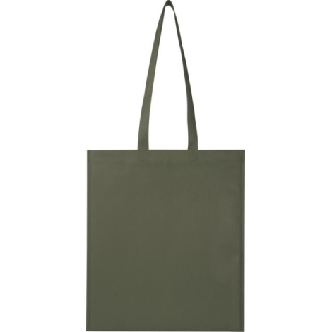 Sac cabas kaki avec anses longues, présenté de face. Aucune personnalisation visible.