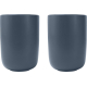 Deux tasses en céramique gris bleuté, présentées côte à côte, vues de face. Aucune personnalisation visible.
