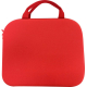 Trousse de premiers secours rouge, vue de dos. Aucune personnalisation visible.