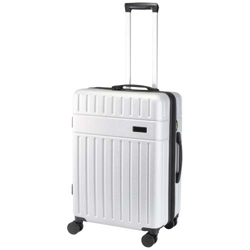 Valise publicitaire recyclée certifiée GRS 70 L 24" Rover Argent