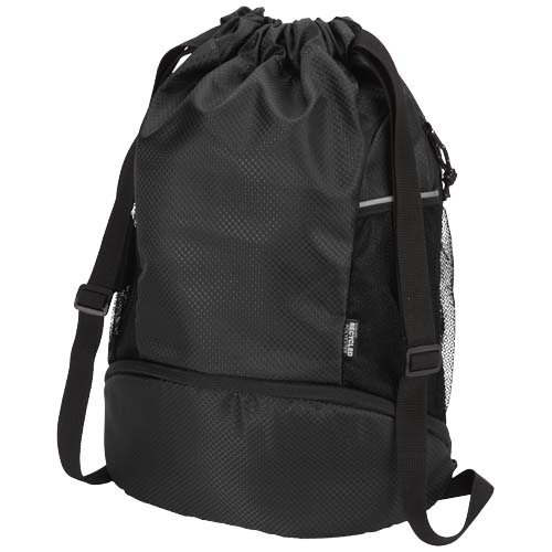 Sac de sport personnalisé recyclé certifié GRS 18 L Nomad Noir
