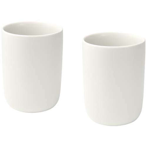 Set de 2 tasses en céramique à personnaliser 350 ml Male Blanc