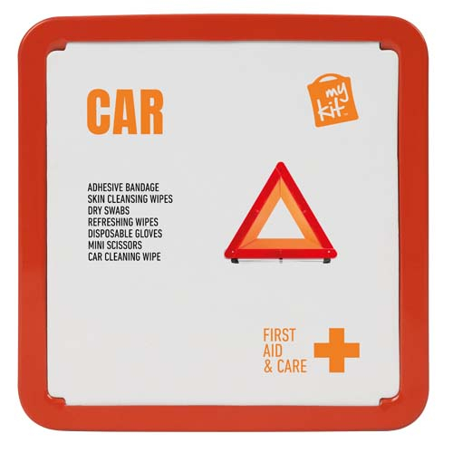 Ensemble Premiers secours personnalisé spécial voiture MyKit Rouge