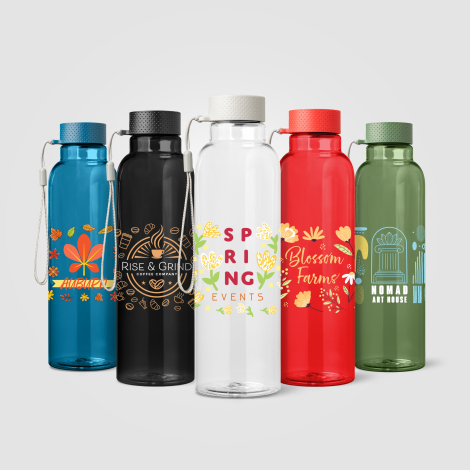 Bouteille publicitaire rPET 710 ml avec sangle Aura Bouteille publicitaire rPET 710 ml avec sangle Aura