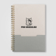 Carnet A5 gris avec marquage 1 couleur sur la couverture. Carnet A5 gris avec marquage 1 couleur sur la couverture.
