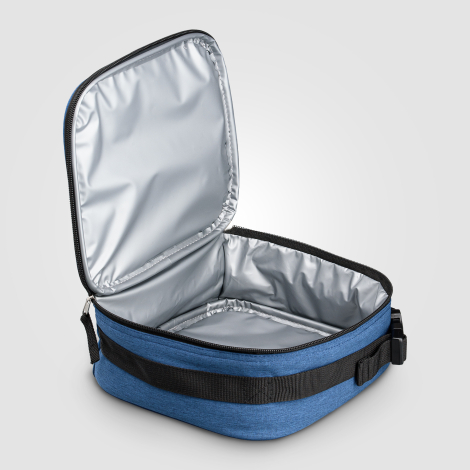 Vue intérieure du sac montrant la doublure PEVA et l’espace de rangement. Vue intérieure du sac montrant la doublure PEVA et l’espace de rangement.