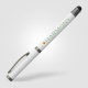 Stylo blanc personnalisable avec marquage quadri sur le corps. Stylo blanc personnalisable avec marquage quadri sur le corps.