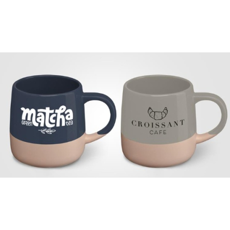 Mug publicitaire céramique 445 ml design blocs de couleur Atlas Mug publicitaire céramique 445 ml design blocs de couleur Atlas