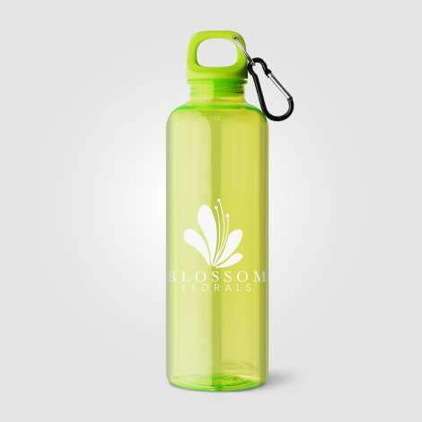 Gourde verte translucide avec marquage une couleur visible à l’avant. Gourde verte translucide avec marquage une couleur visible à l’avant.