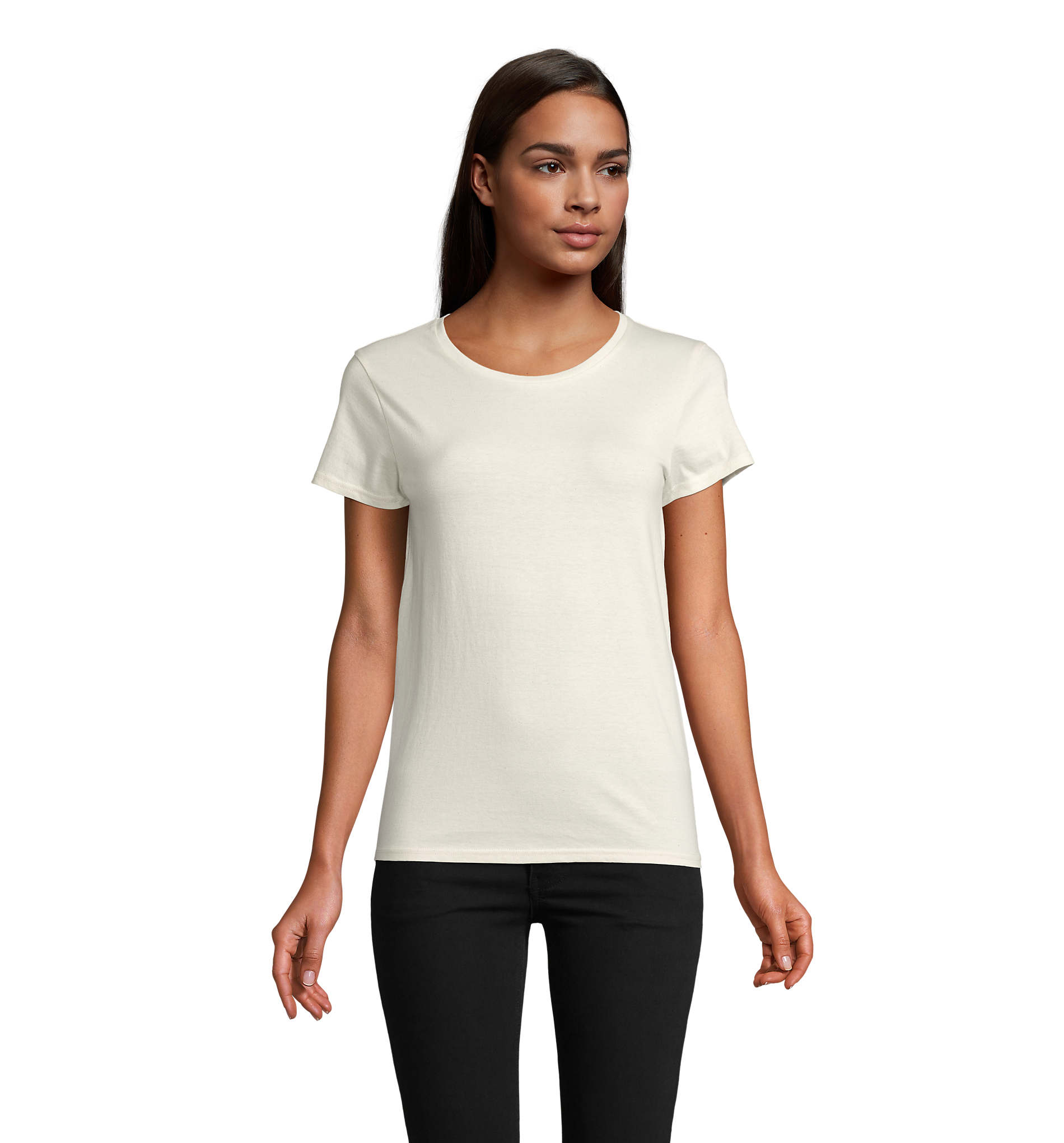 T-shirt publicitaire 175g femme Pioneer Naturel