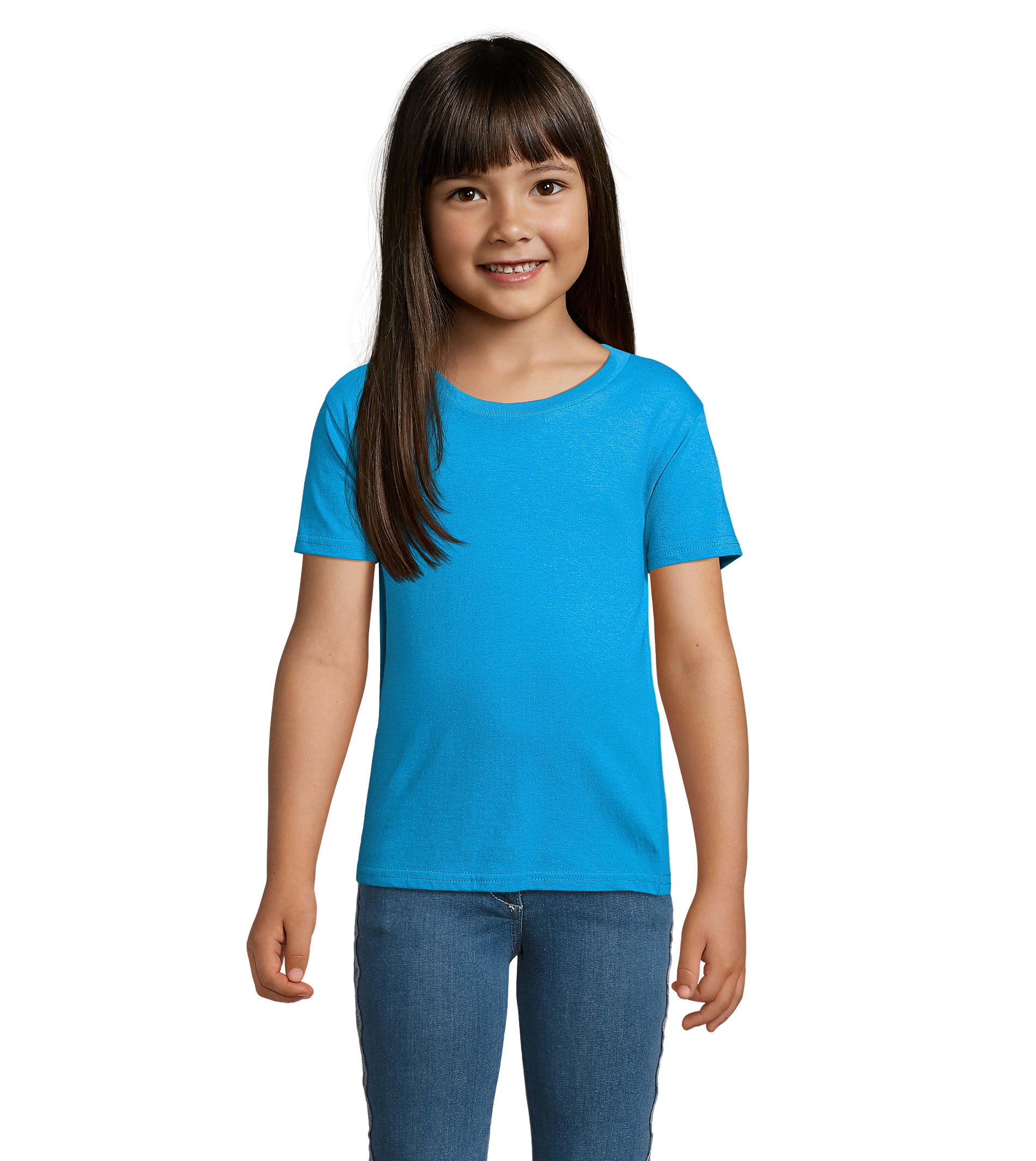 T-shirt personnalisé coton bio enfant 150g - CRUSADER Aqua