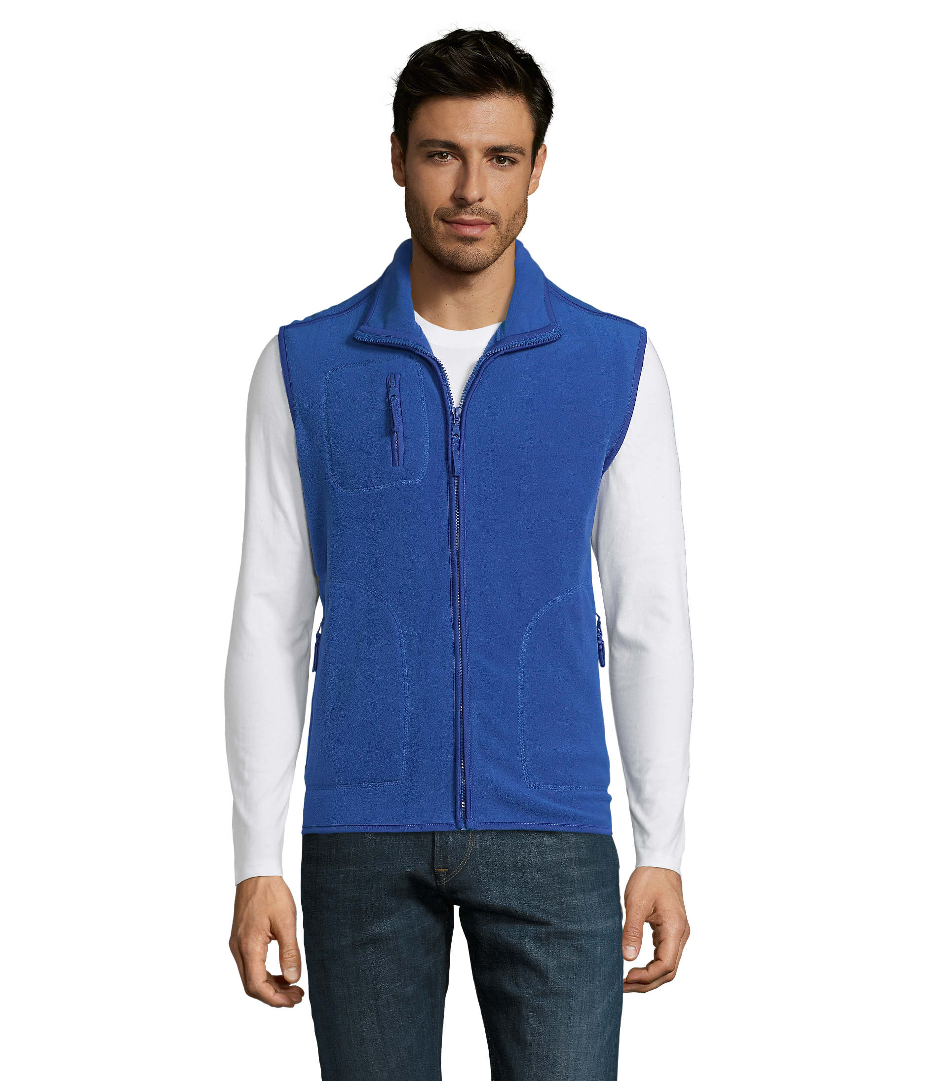 Gilet polaire publicitaire sans manches unisexe NORWAY Royal