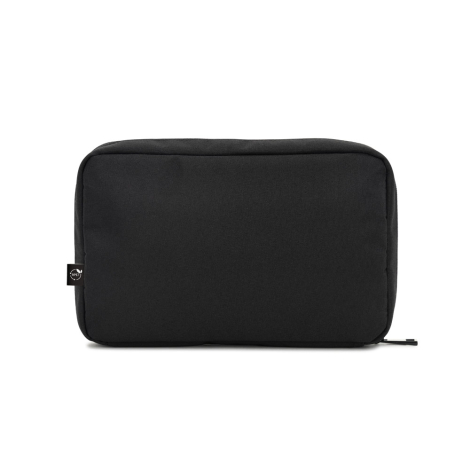 Vue arrière de la trousse noire en sergé déperlant, sans marquage visible.