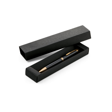 Stylo présenté dans un coffret rectangulaire assorti, sans marquage visible.