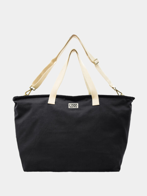 Sac week-end publicitaire coton bio Jade Noir