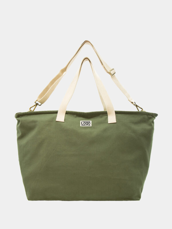 Sac week-end publicitaire coton bio Jade Olive