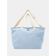 Sac week-end azur avec anses écrues et bandoulière ajustable, marquage centré. Sac week-end azur avec anses écrues et bandoulière ajustable, marquage centré.