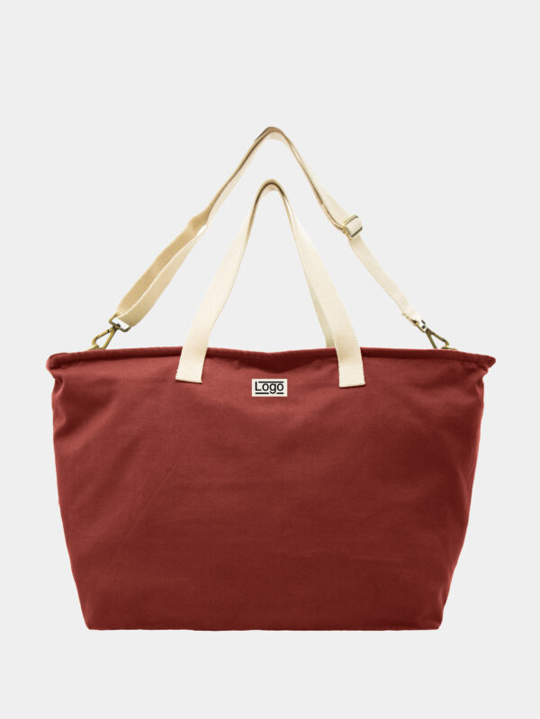 Sac week-end publicitaire coton bio Jade Brique