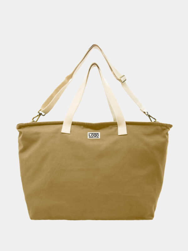 Sac week-end publicitaire coton bio Jade Ocre