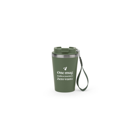 Gobelet de voyage personnalisé 440 ml inox recyclé Spitz