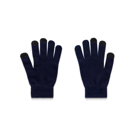 Vue à plat des deux gants montrant les zones tactiles contrastées, sans marquage apparent.