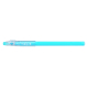 Stylo turquoise de profil avec capuchon translucide et extrémité assortie Stylo turquoise de profil avec capuchon translucide et extrémité assortie