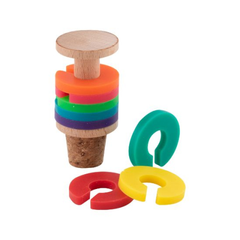 Bouchon avec anneaux silicone personnalisable Dillon