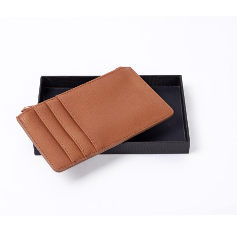 Porte-monnaie portefeuille publicitaire zippé en PU Kalai