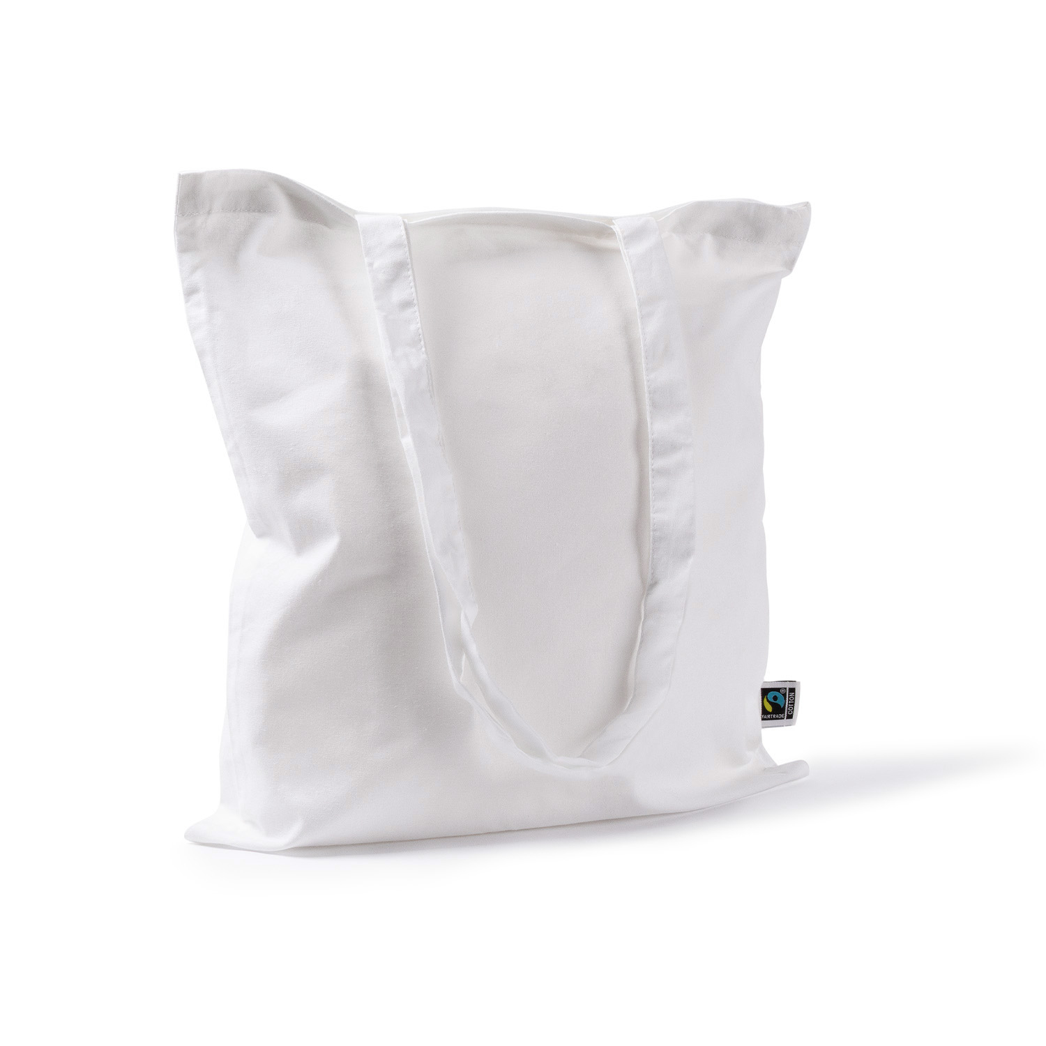 Sac cabas à longues poignées coton 140 g personnalisé Tungus Blanc