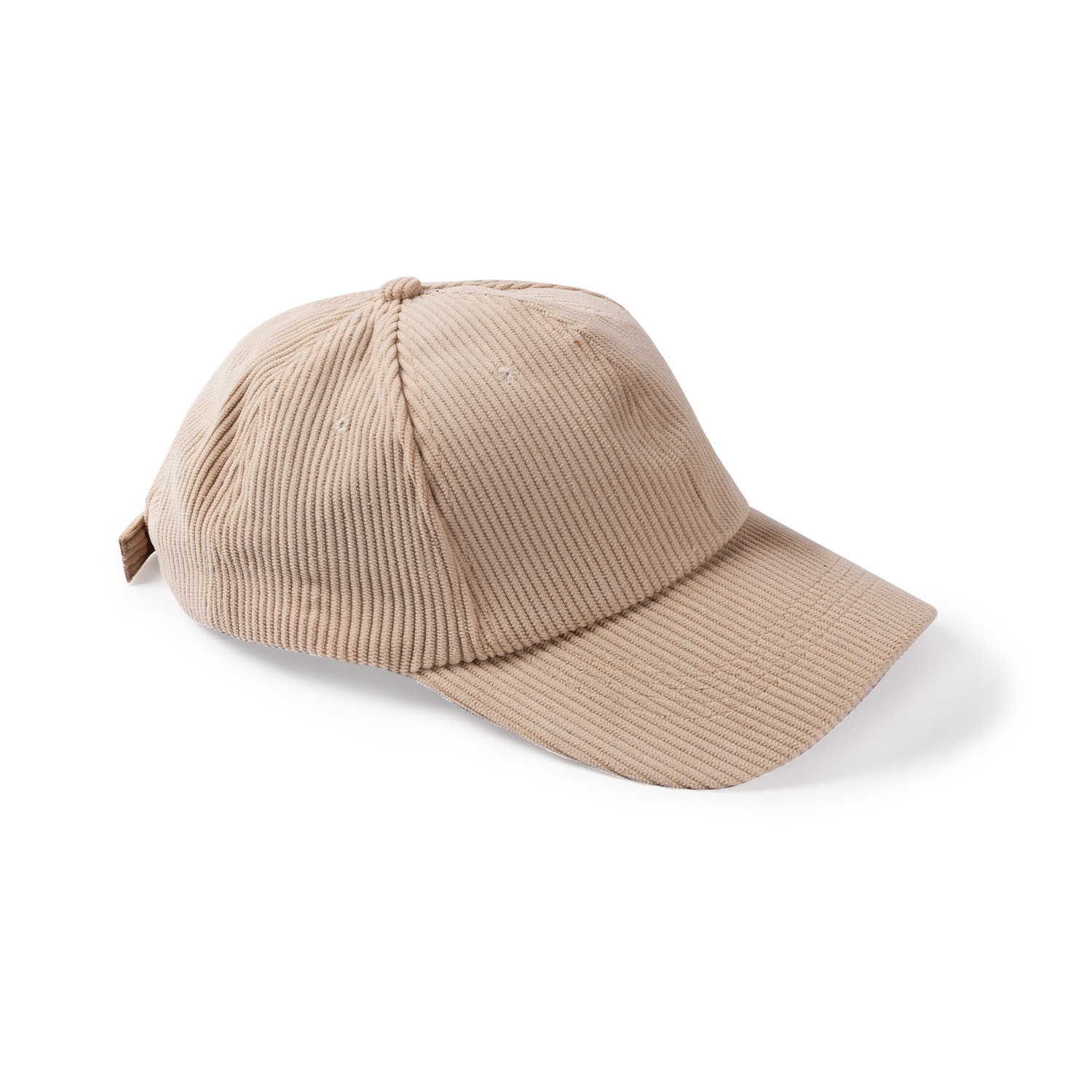 Casquette promotionnelle en velours côtelé 6 pans Sommer Naturel