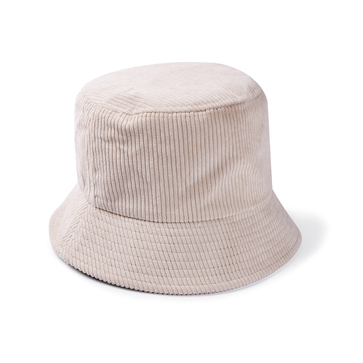 Bob unisexe personnalisé en velours côtelé doux Acerbi Naturel