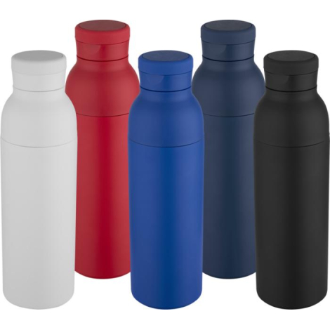 Groupe de bouteilles de différentes couleurs sans marquage apparent.