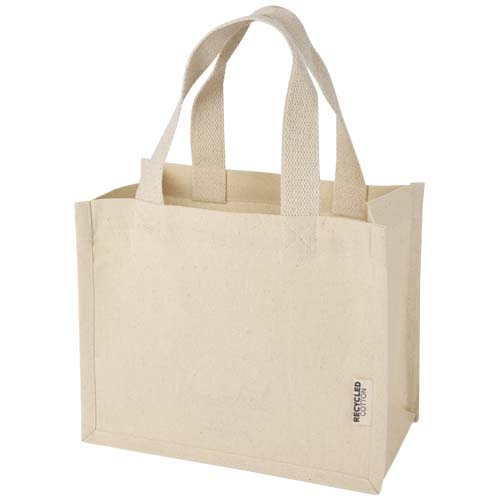 Mini sac shopping promotionnel coton recyclé 220 g 9L Odessa Naturel