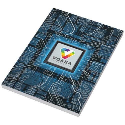 Cahier A5 promotionnel à couverture métallisée Novella Argent