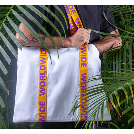 Tote bag personnalisé à poignées jacquard Jacquie Bag Max