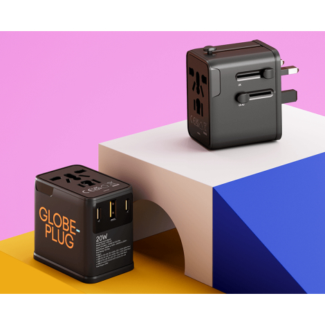 Adaptateur universel 20W personnalisable GlobePlug