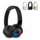 Casque Bluetooth Philips TAH3209 noir avec coussinets rembourrés, marquage visible sur l’écouteur gauche.