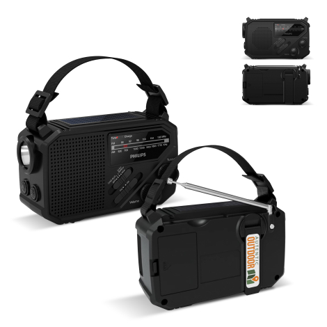 Radio d’urgence personnalisée avec lampe et tuner Philips TAR1609