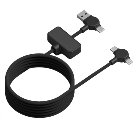 Câble magnétique personnalisable 100W 4 en 1 Dao