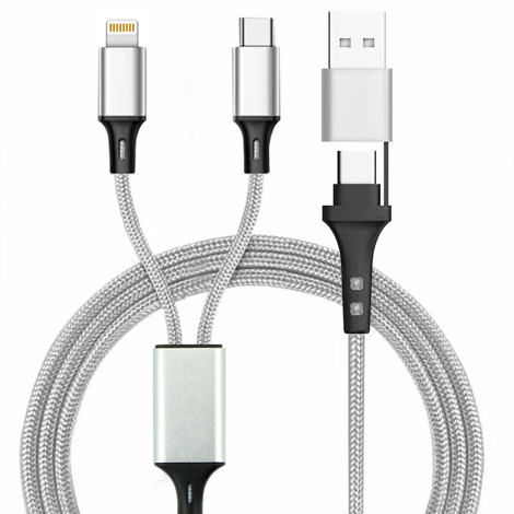 Câble de charge personnalisable 4 en 1 20W Renkei