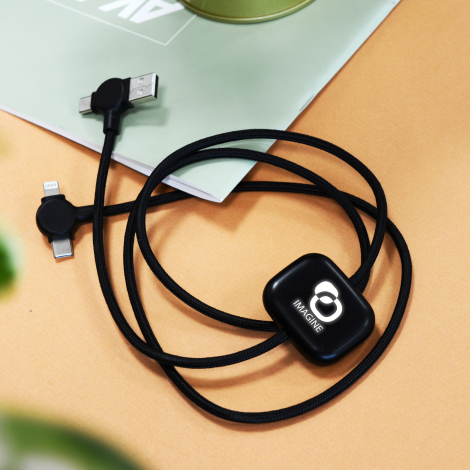 Câble long 4 en 1 charge ultra rapide 60W Oki