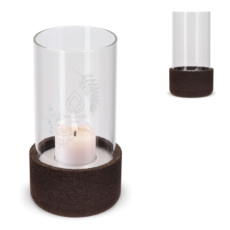 Lanterne promotionnelle verre et liège Sagaform Dante