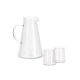Set carafe 1,2 L et verres borosilicate publicitaire Elin