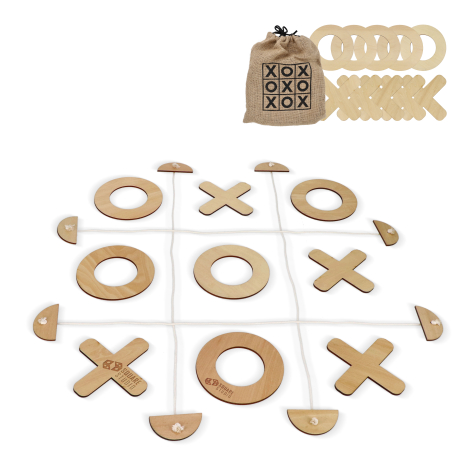 Tic Tac Toe publicitaire géant avec pièces de 18 cm