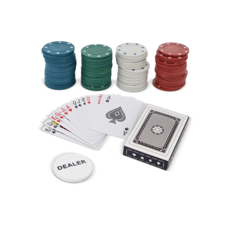 Set de poker personnalisable avec 100 jetons