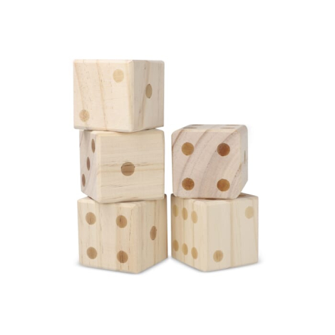 Jeu de dés géant en bois à personnaliser