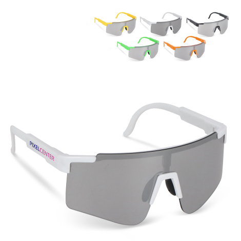Lunettes de sport promotionnelles UV400 avec verres miroir